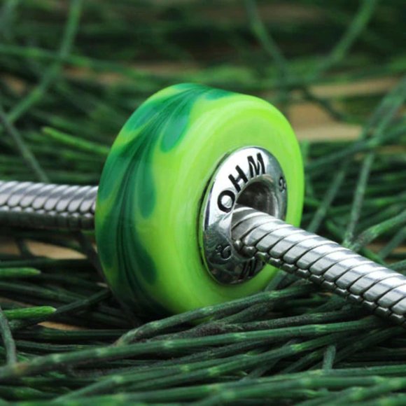 OHM "Trees" Beads - 2 Beads - Picture 10 of 11